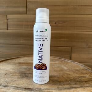 NATIVE Deodorant & Body Spray Girls Scouts Coconut Caramel Limited Edition 3.5oz
